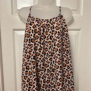 Leopard Print Flowy Top